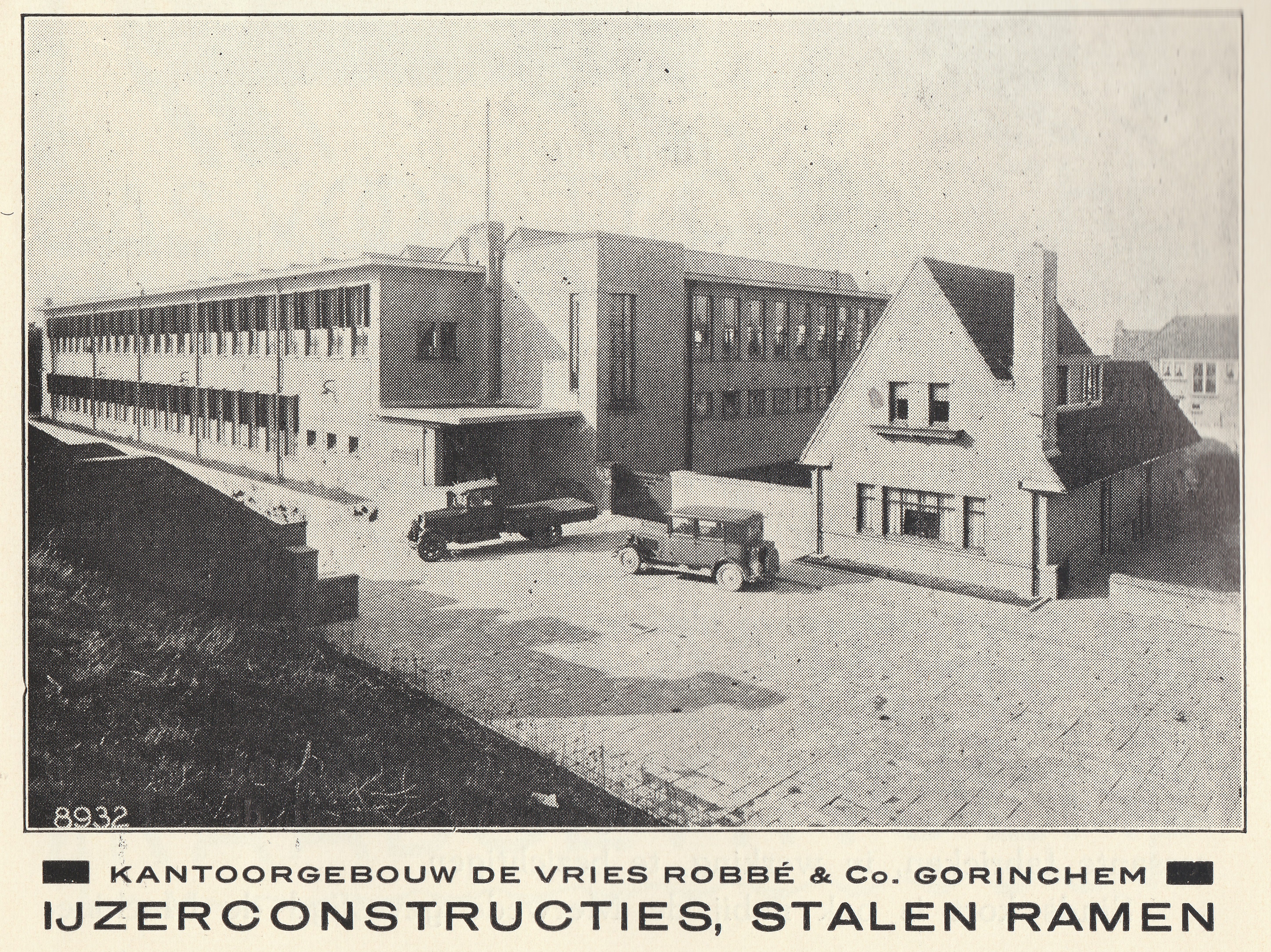 Advertentie Vestigt u te Gorinchem september 1931 - Kantoor Vries Robbe vanaf Arkelsedijk